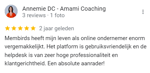 Membirds review van Annemie