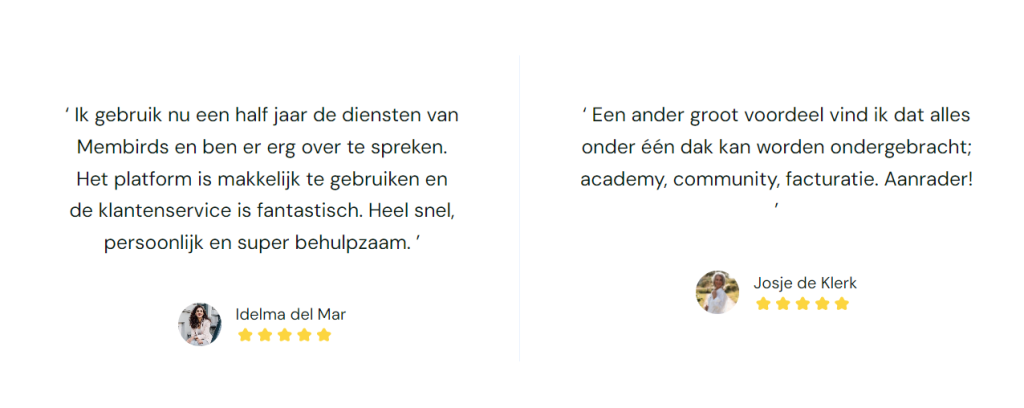 Membirds review Idelma en Josje